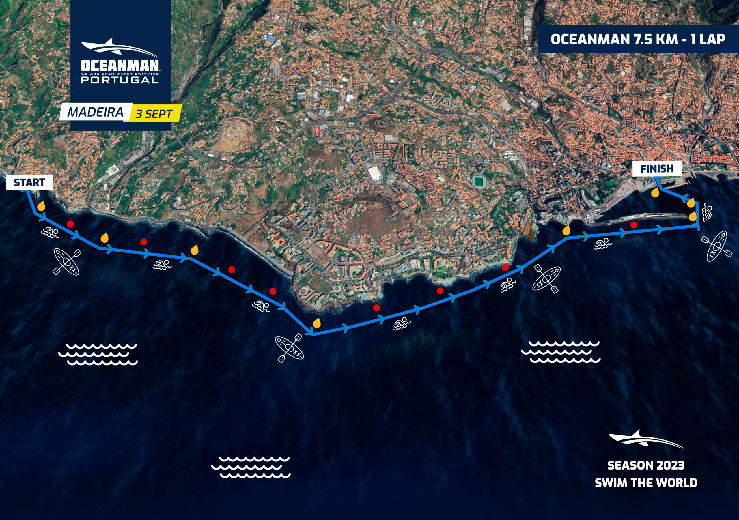 Madeira Portugal Oceanman 7.5 KM - 1 LAP