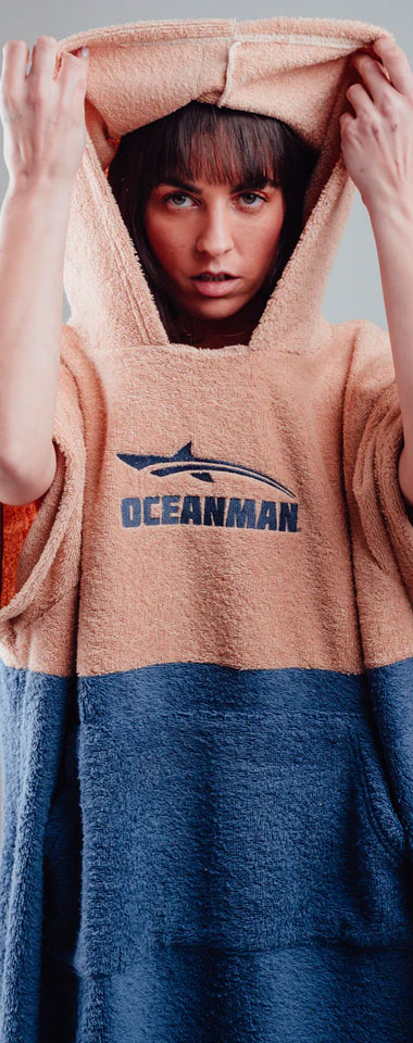 Oceanman hoodie poncho